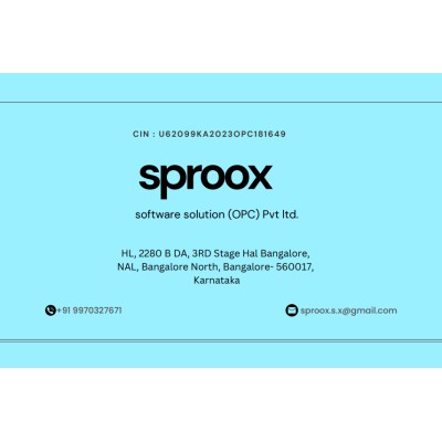 SPROOX Software Solutions (OPC) Pvt. Ltd